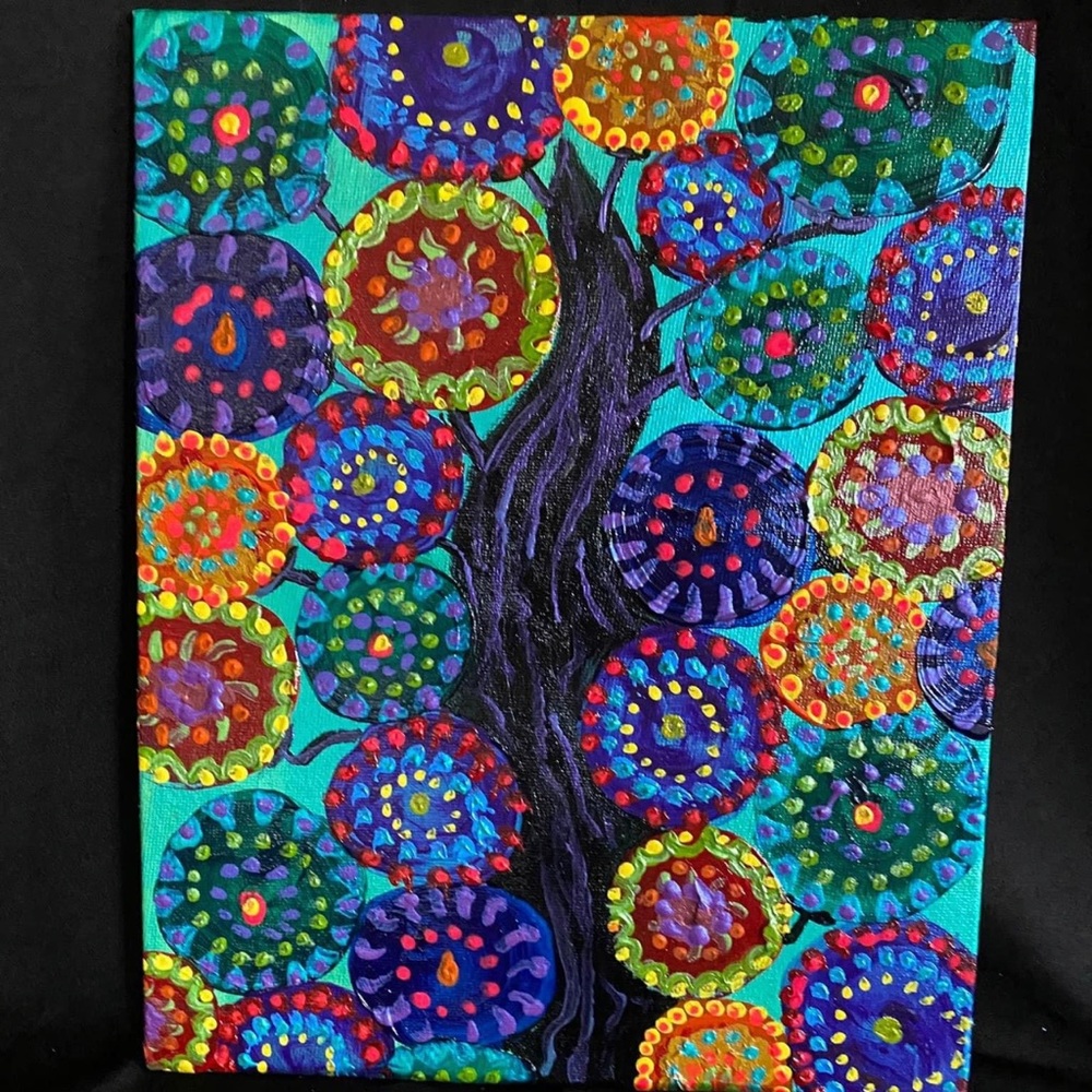 "Spirit Tree" 8"x10" Acrylic on Canvas board